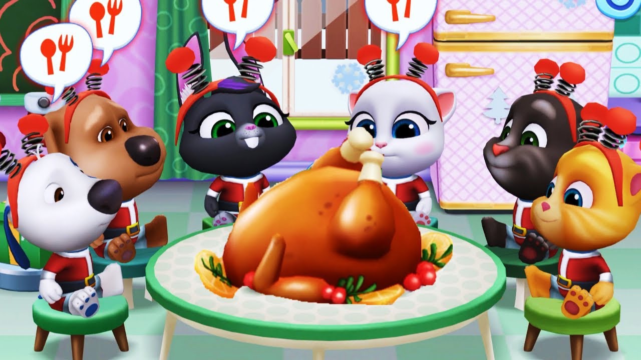 El Gato TOM Y SUS AMIGOS,My Talking Tom Friends,🎅 ¡CENA DE NOCHEBUENA Y NAVIDAD!🎅Nueva Actualización