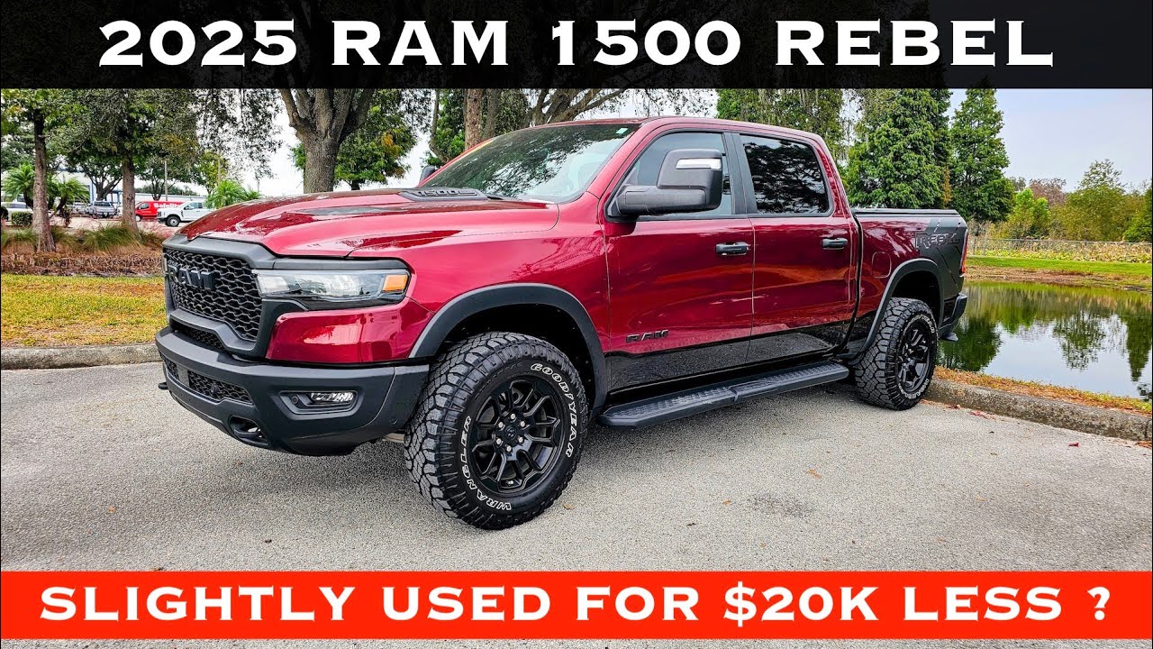 Ram 1500 Rebel 3.0L 2025 года выпуска (б/у) - Немного подержанный Ram 1500 на 20 000 долларов деш...
