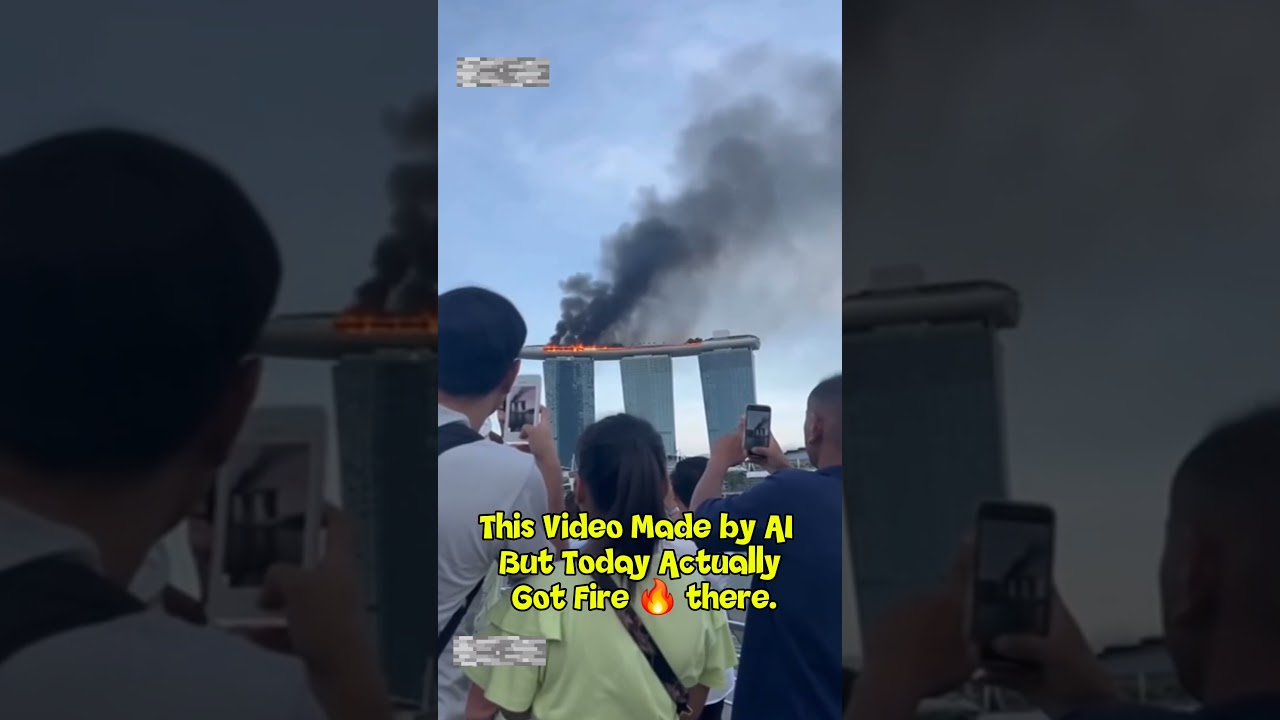 Fire breaks out at Singapore Marina Bay Sands; no injuries reported . #marinabay   #singapore