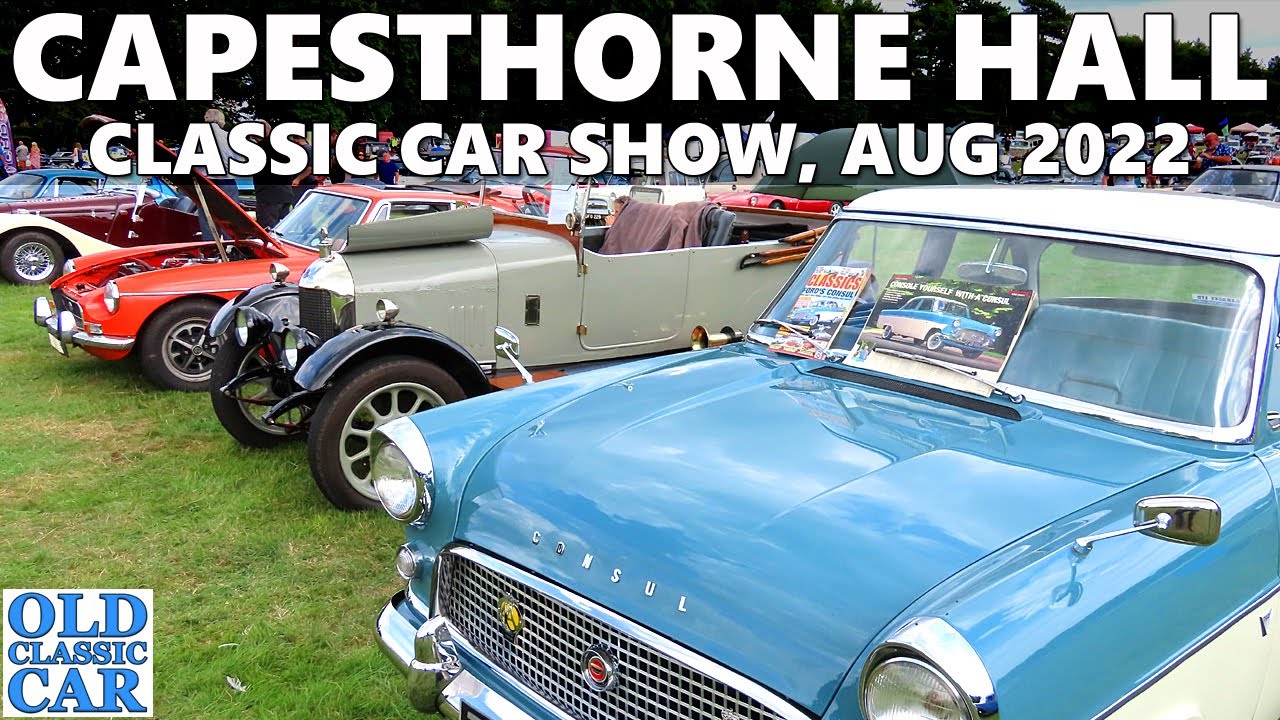 Capesthorne Hall classic car show, August 2022 | Old cars out & about in Cheshire