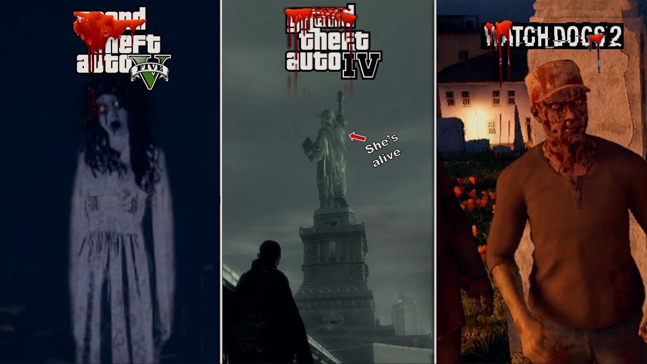 MOST CREEPY THINGS in OPEN-WORLD Games 🎃(try no to be scared)