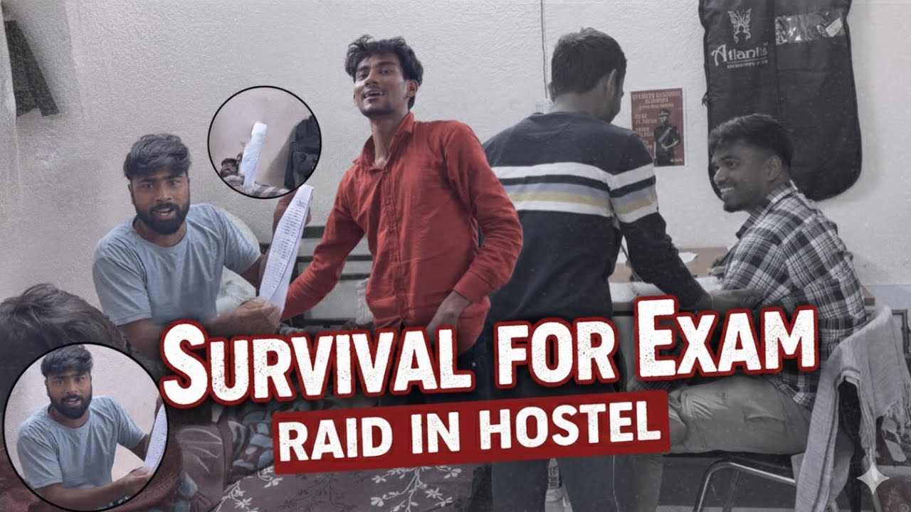HOSTEL RAID DURING EXAMS! 😱 How we survived...