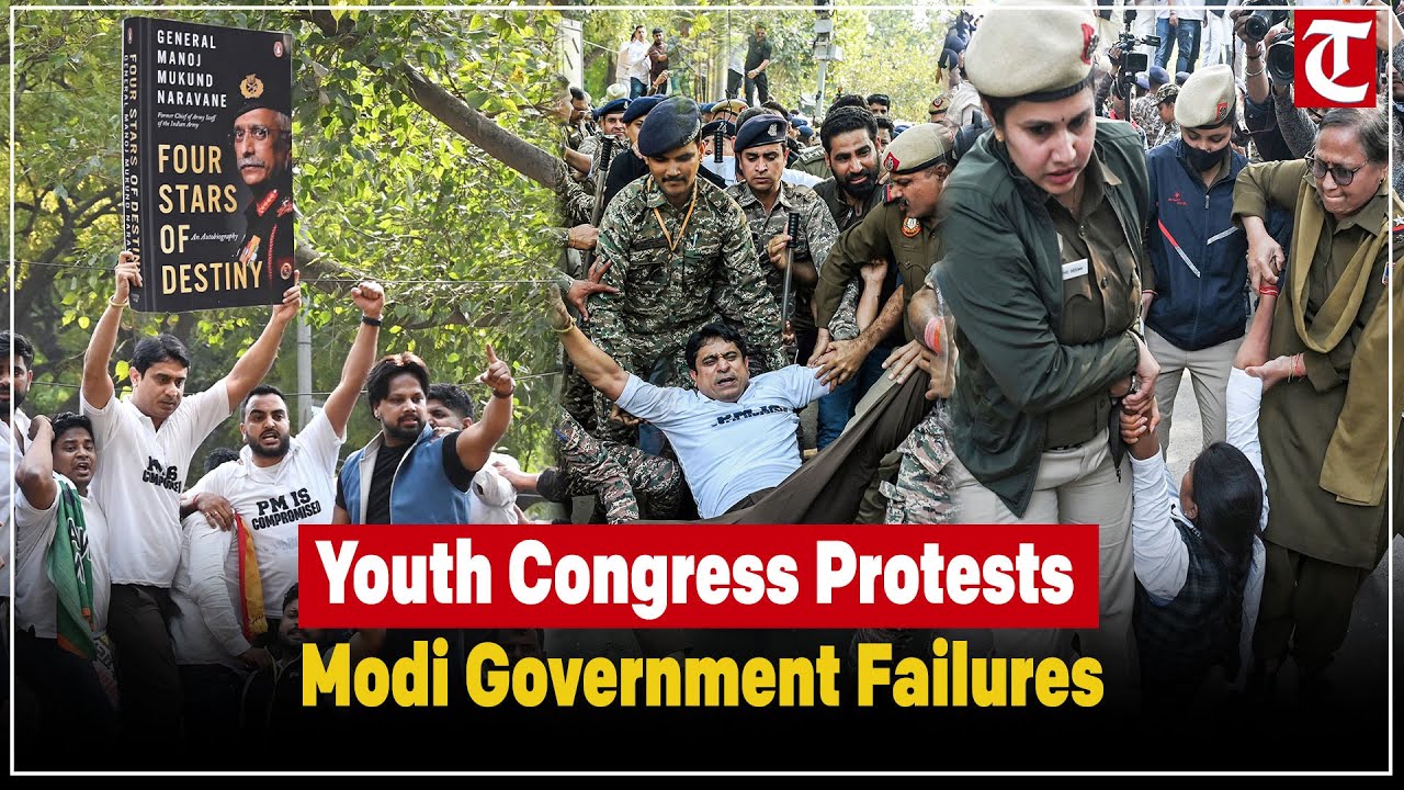 Youth Congress protests Modi over Epstein files, farmers’ rights, and national security