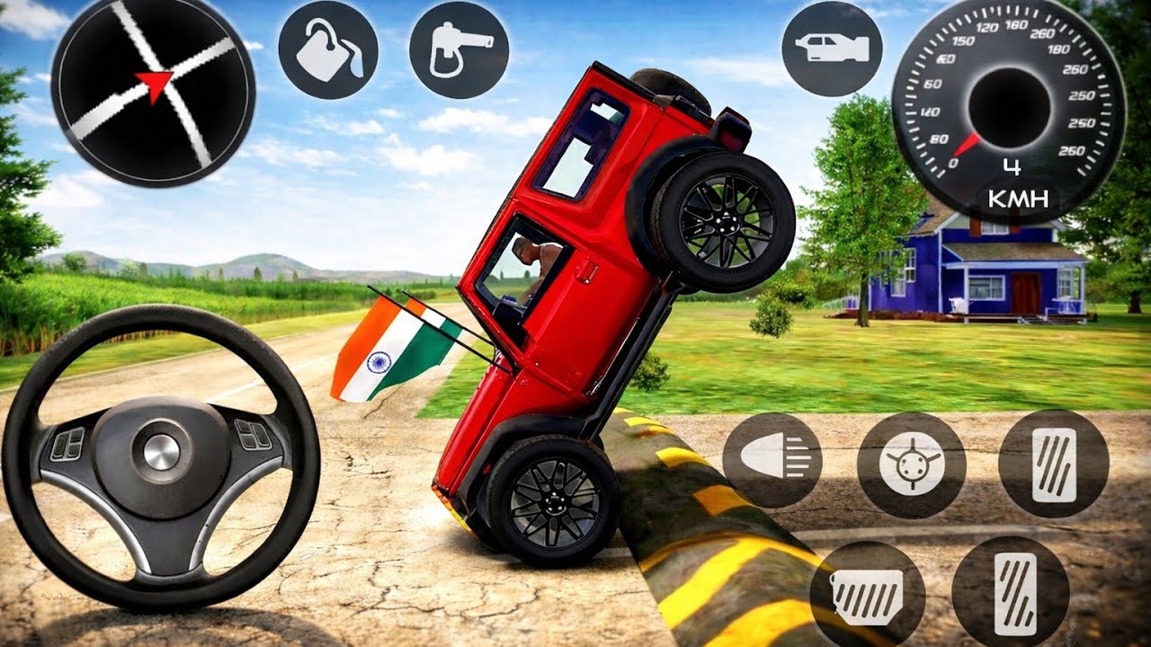 Modified Mahindra Thar😈Games:Indian Red Thar (Gadi Wala Games) Car Game Android Game - #2025