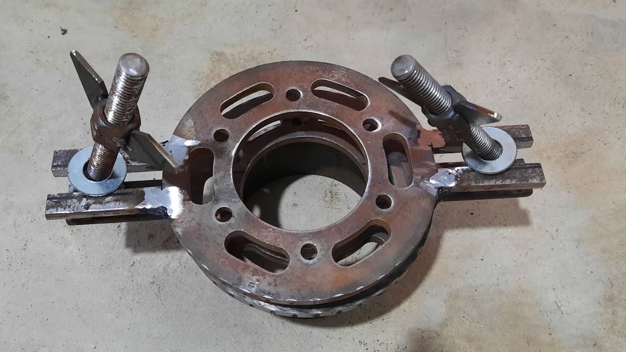diy cara membuat alat penjepit blok motor