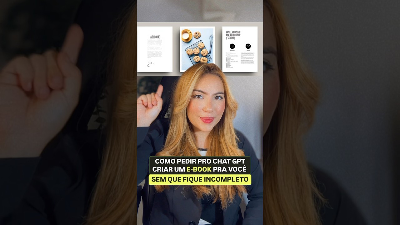COMO PEDIR PRO CHAT GPT CRIAR UM E-BOOK PROFISSIONAL #chatgpt #inteligenciaartifical