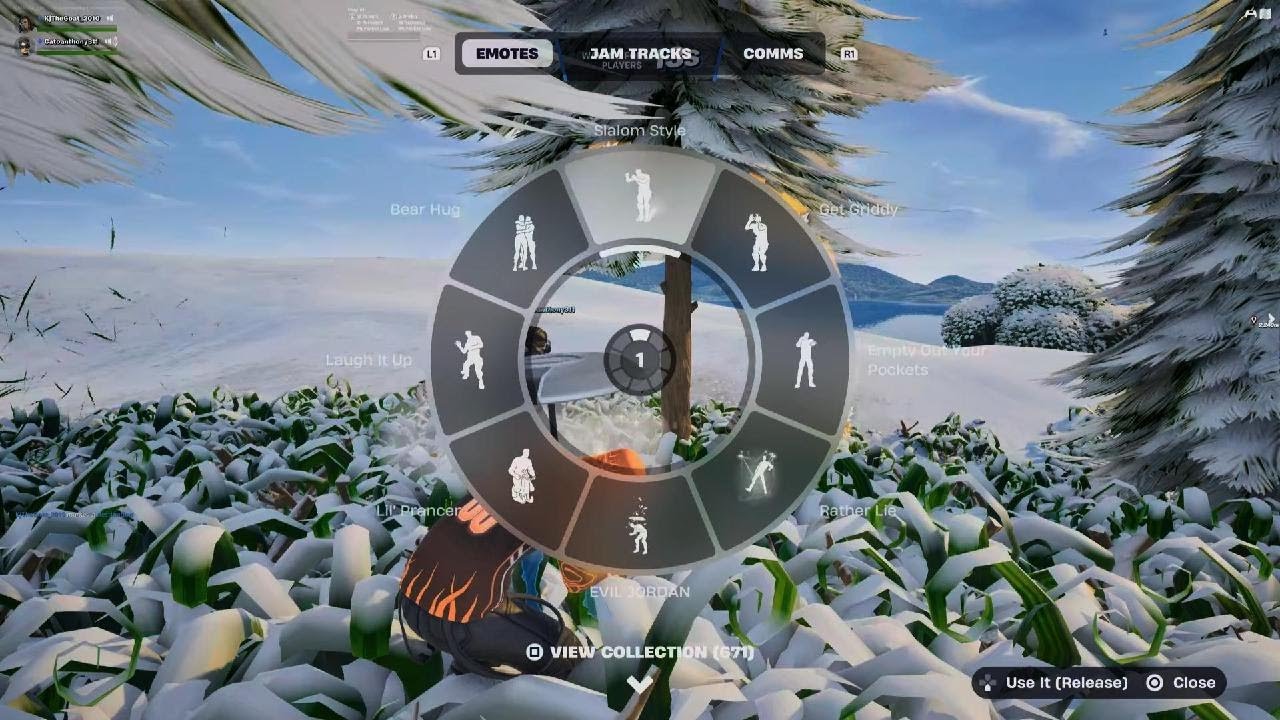 Playing Fortnite with my cousin for the first time in a year