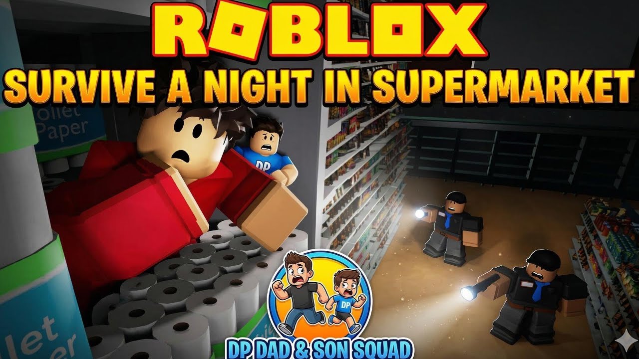 Roblox Survive a Night in Supermarket Challenge