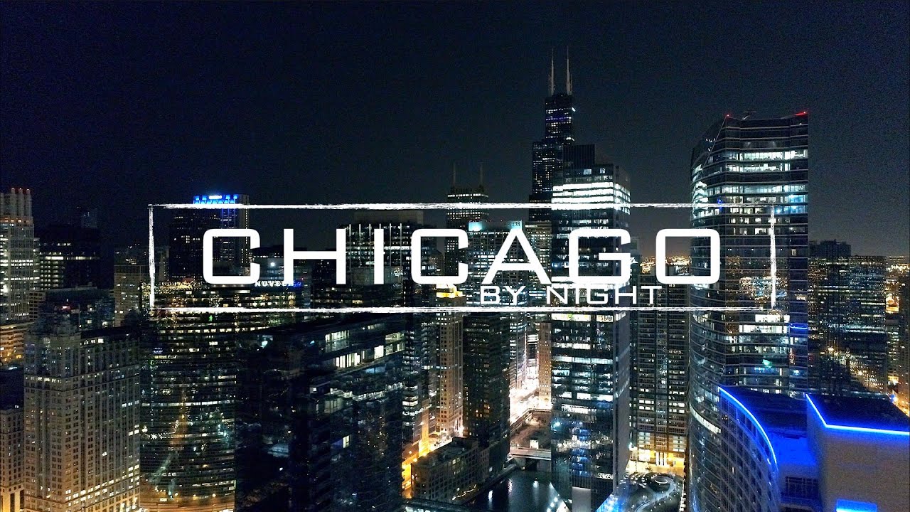Chicago 8K By Night | Drone Footage