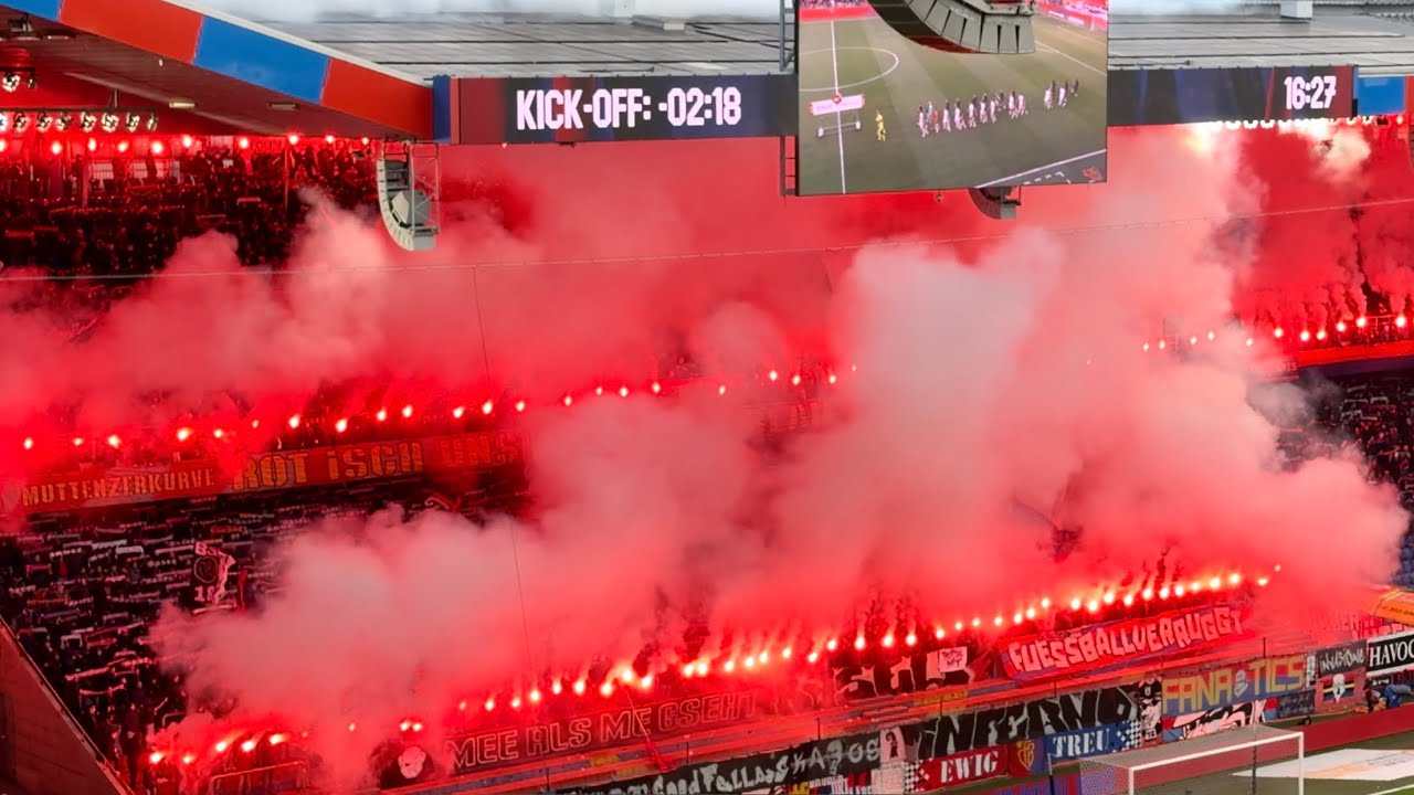 FC Basel vs Thun: Pyro in der Muttenzerkurve - 01.02.2026
