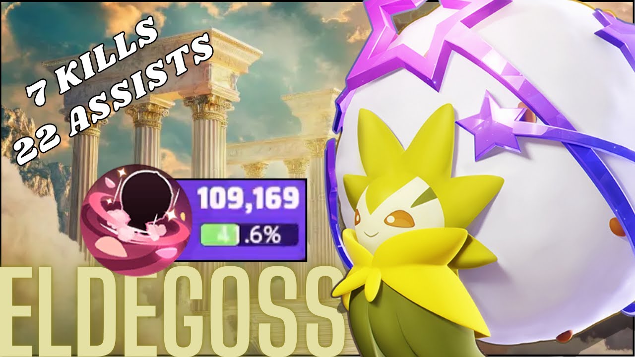 Eldegod is BACK!! BEST Eldegoss Healing BUILD To Carry Noobs in Master Rank | Pokémon Unite