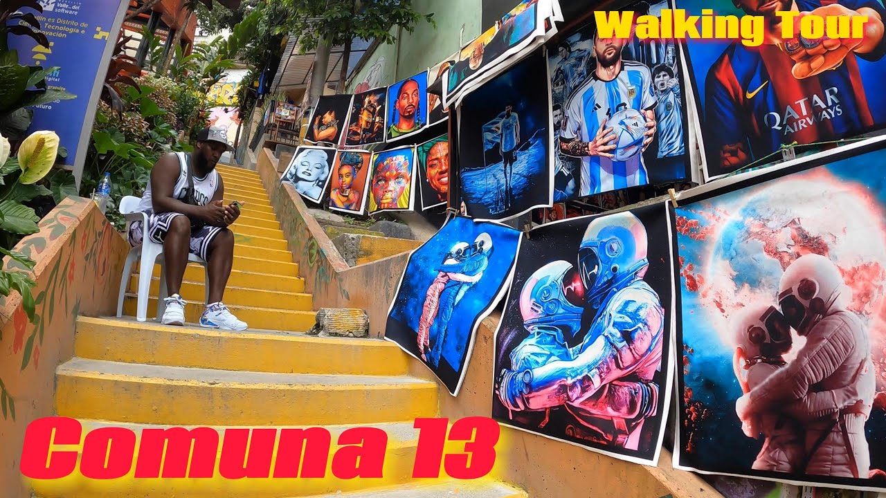 COMUNA 13 Medellin Colombia WALKING TOUR!!!!!! 🇨🇴