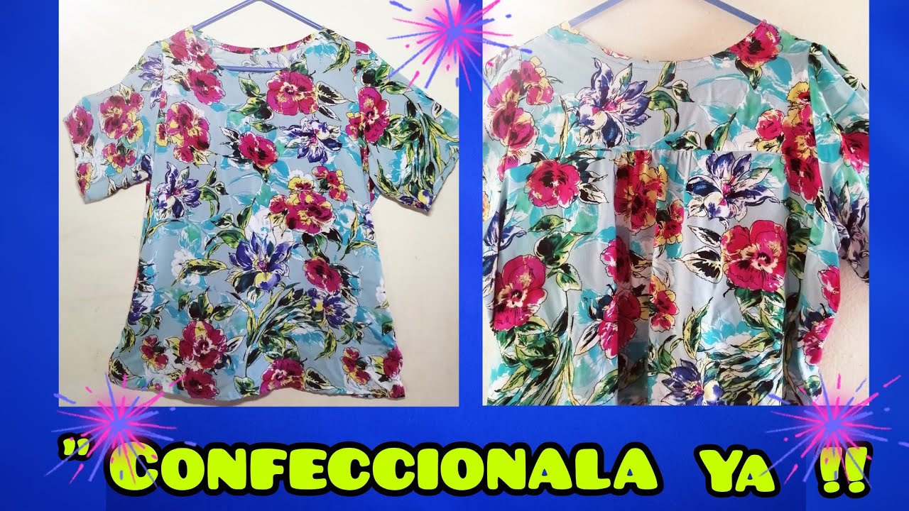 CONFECCIÓN DE BLUSA CON CANESÚ EN LA ESPALDA