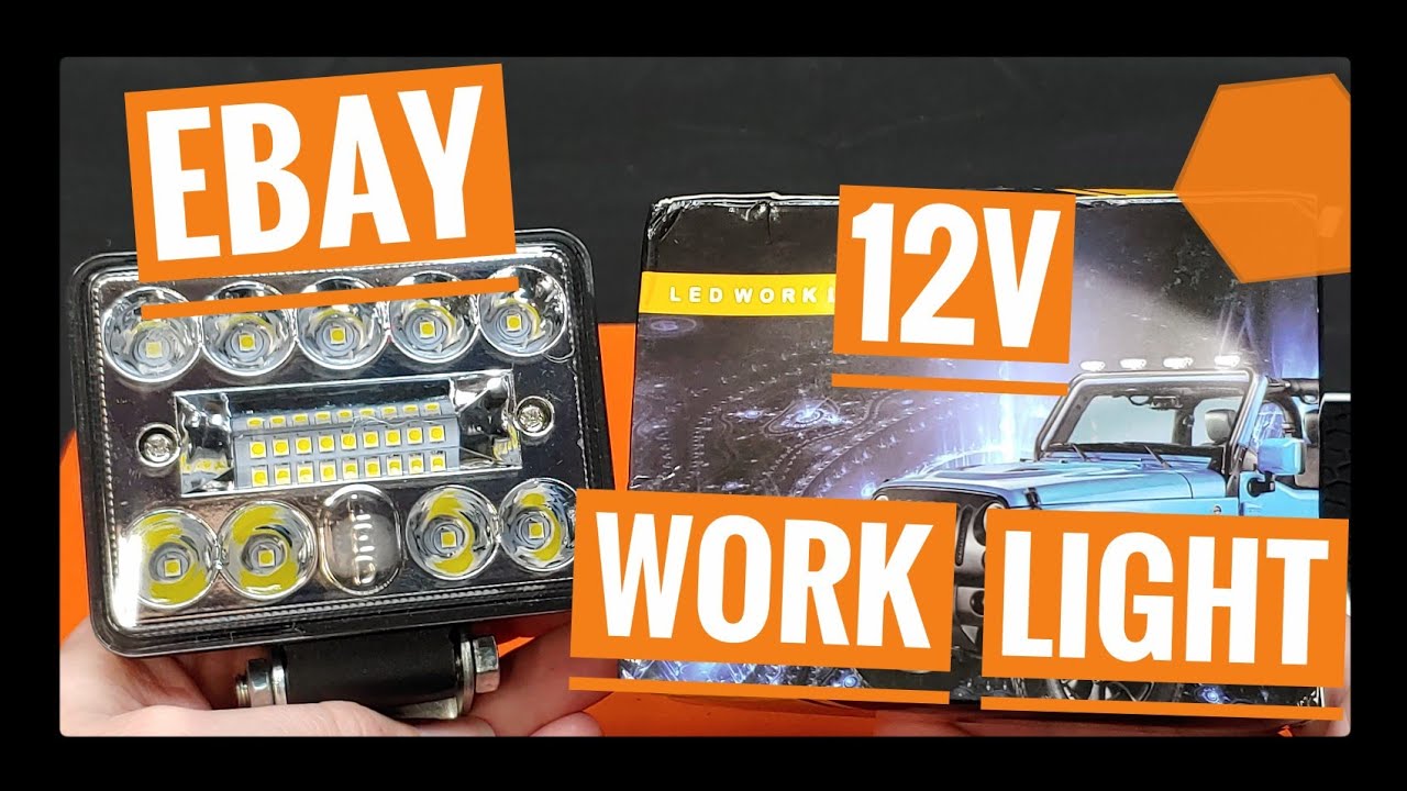 eBay 12v LED Work Light Review