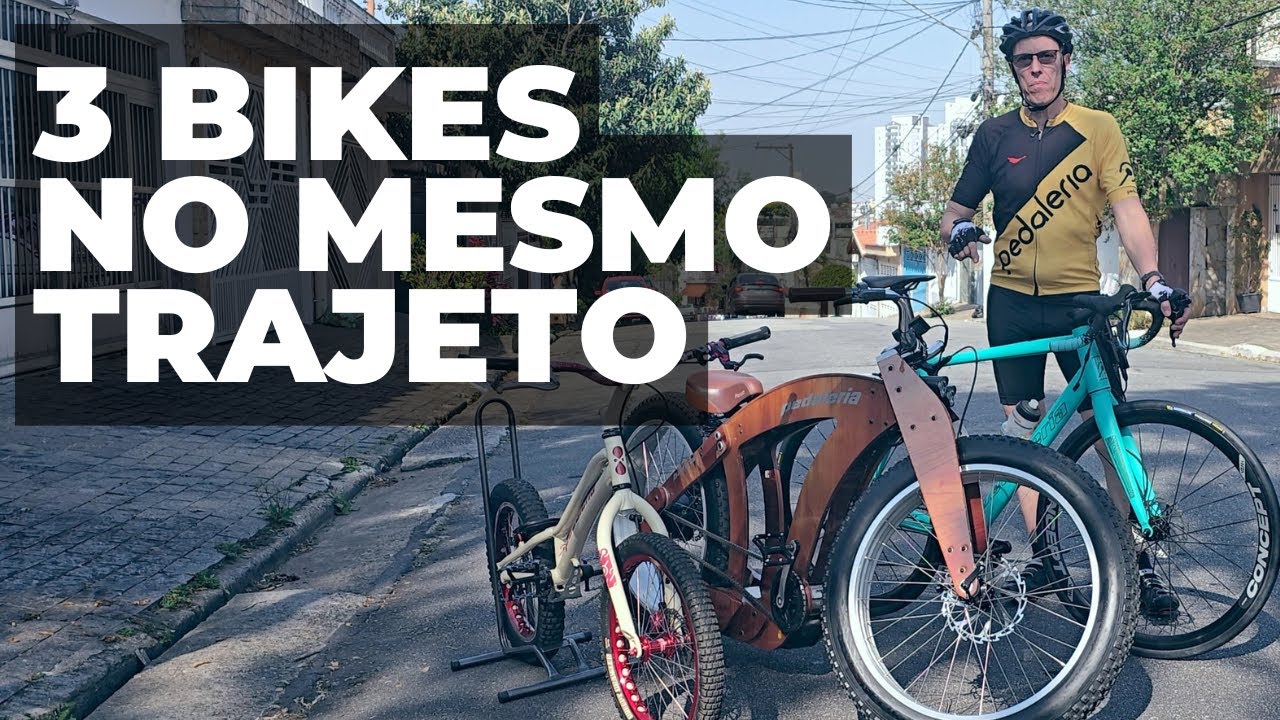 3 bikes muito diferentes no mesmo trajeto, com Coros Dura. Pedaleria