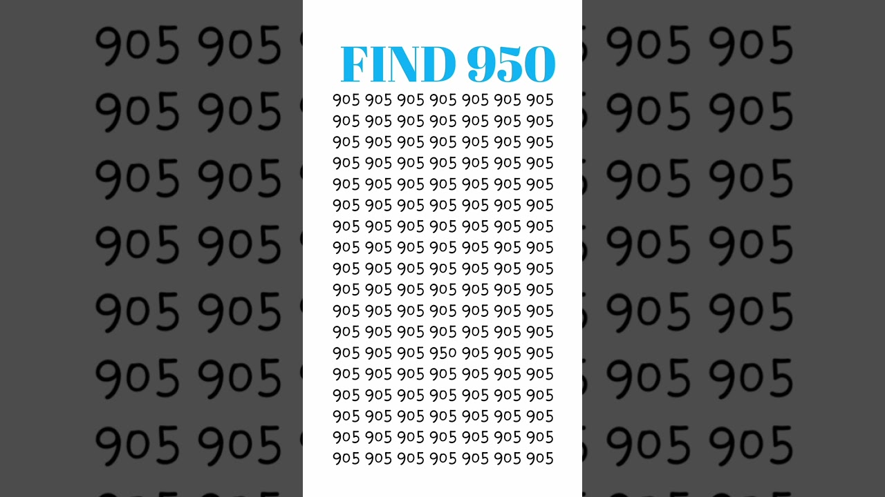 Find 950 #speedmath#mathskills #braintraining#numbers #challenges #fastcalculations #mathquiz