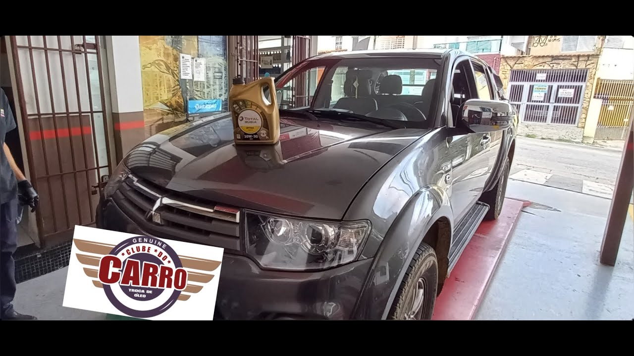 REVISÃO DE ÓLEO DO MOTOR, FILTROS E ENGRAXAMENTO MITSUBISHI L200 3.2 DIESEL 2015 - CLUBE DO CARRO
