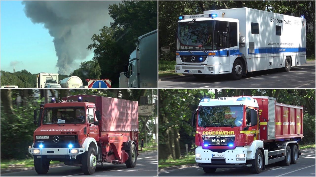 [GROßBRAND auf SCHROTTINSEL in DUISBURG!] MASSIVE RAUCHENTWICKLUNG | ZAHLREICHE EINSATZFAHRTEN