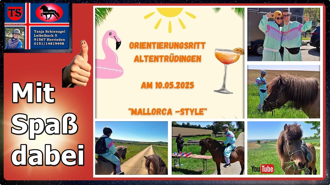Orientierungsritt Altentrüdingen 10.05.2025 Mallorca-Style, Isländer, Islandpferde, Tanja Schienagel