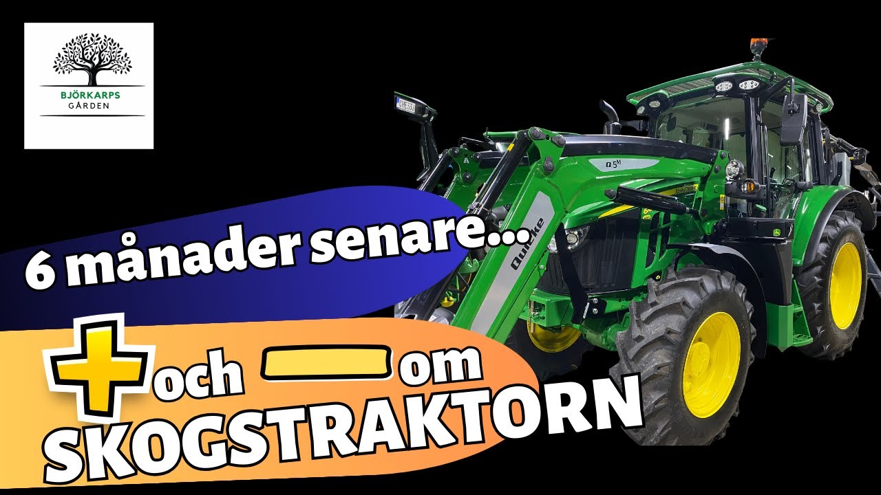 Hur funkar John Deere skogstraktorn? Bättre än Valtra? 180h i skogen = utvärdering! Mer + än minus?