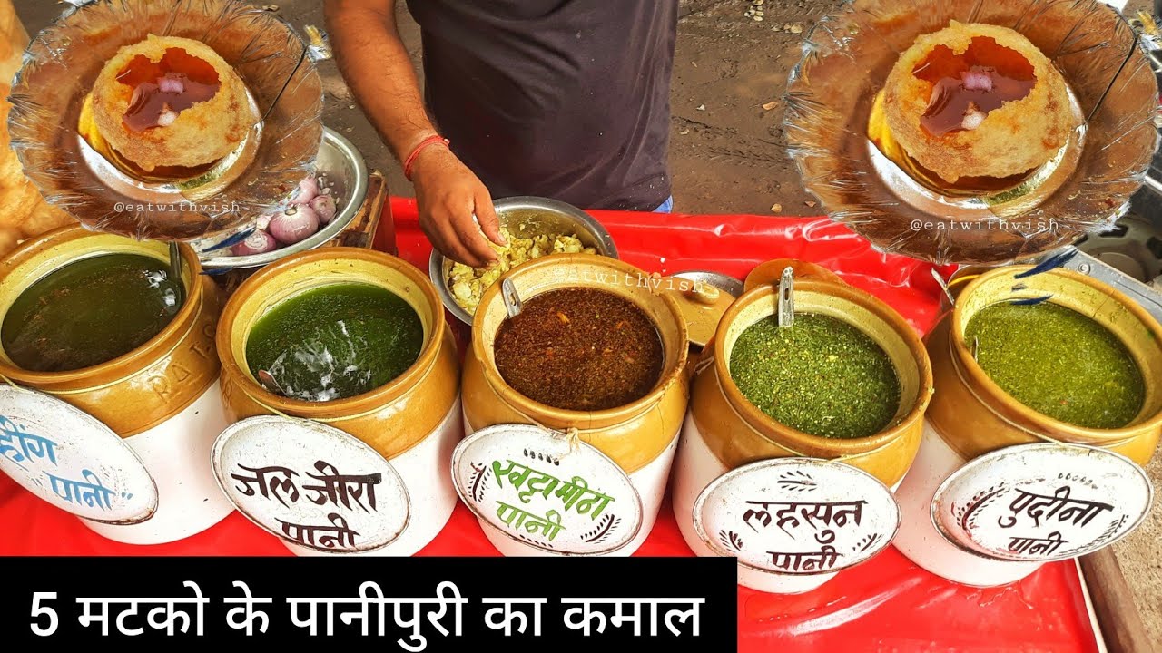 Selling 2000 Panipuri Daily | 5 Flavours Of Panipuri | Street Food India | Gwalior Street Food
