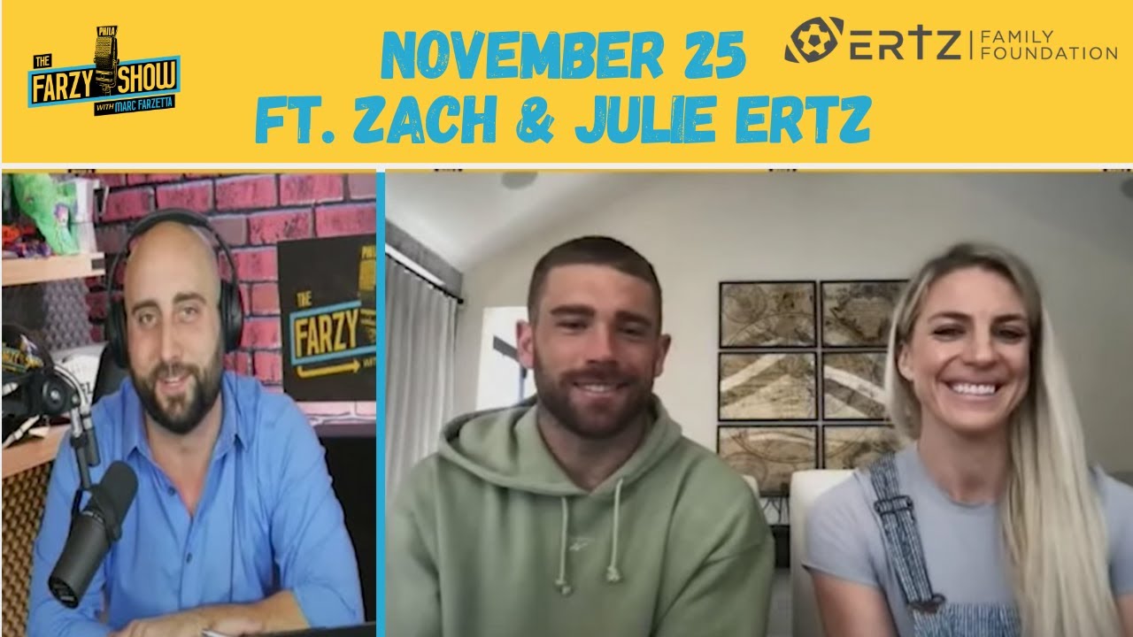 Zach & Julie Ertz join The Farzy Show with Marc Farzetta 11/25 | Thanksgiving House of Hope special