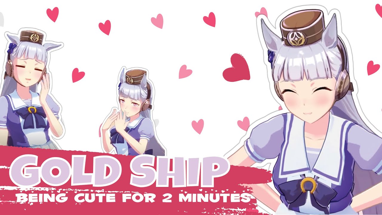 GOLD SHIP 🥇🛳 being cute for 2 minutes ~ ☆ #umamusume #goldship #prettyderby #golshi