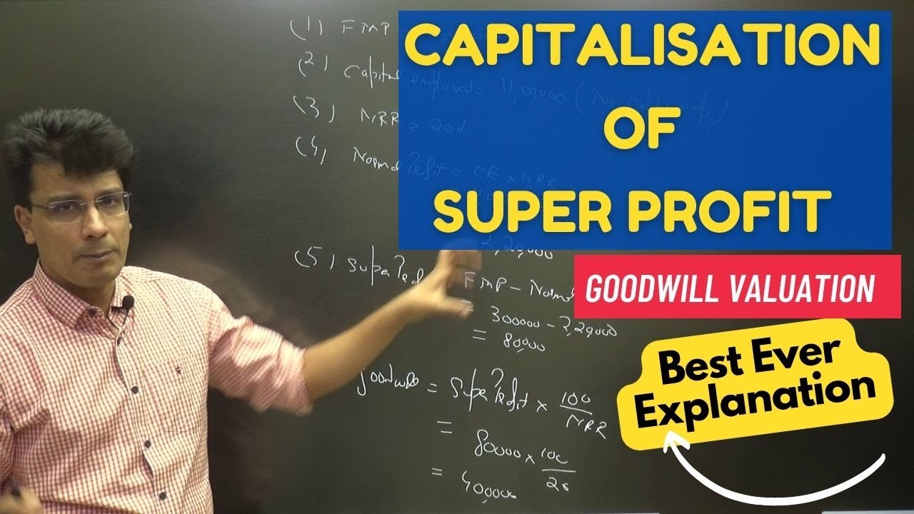 Capitalisation of Super Profit Method | Goodwill | Change in PSR #8| Partnership |Class 12Accounts