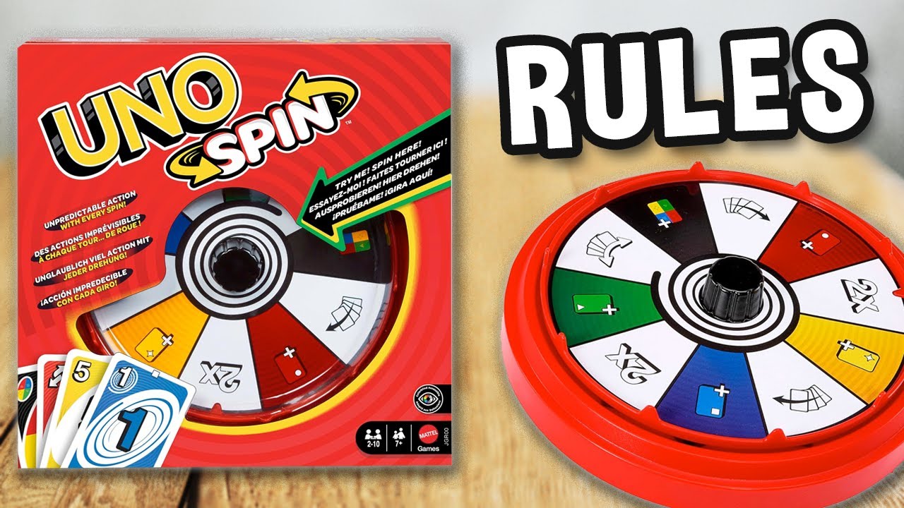 How to play UNO SPIN (official rules, instructions and gameplay) | Spielregeln TV x Mattel Games