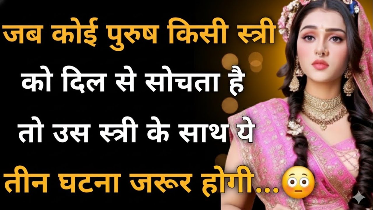 मनोंविज्ञान के अनुसार ~ जब कोई पुरुष किसी स्त्री को तड़फ के याद करता है तो स्त्री के साथ 3 घटना....