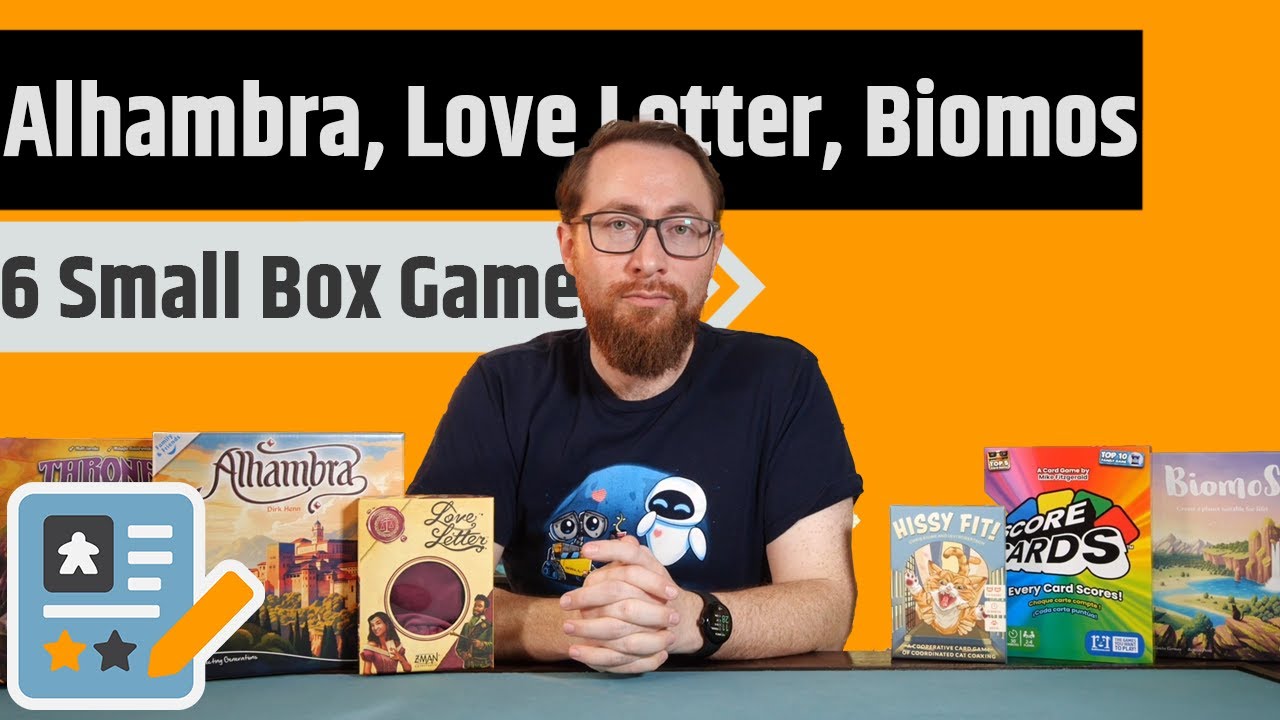 6 More Small Box Game Reviews - Alhambra, Love Letter, Score Cards  & More!