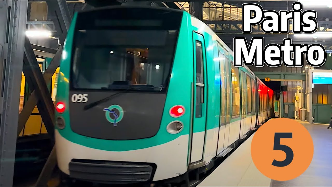 ⁴ᴷ⁶⁰ Exploring Paris Metro Line 5