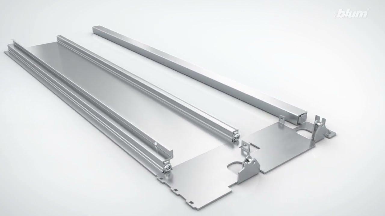 BLUM - sestavení čela pro vnitřní zásuvku LEGRABOX s relingem