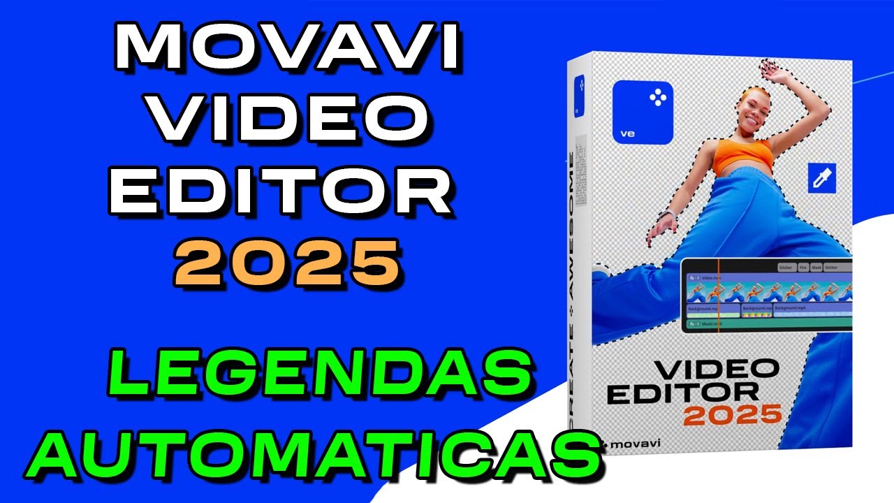 Movavi Video Editor 2025 - Legendas Automaticas por AI