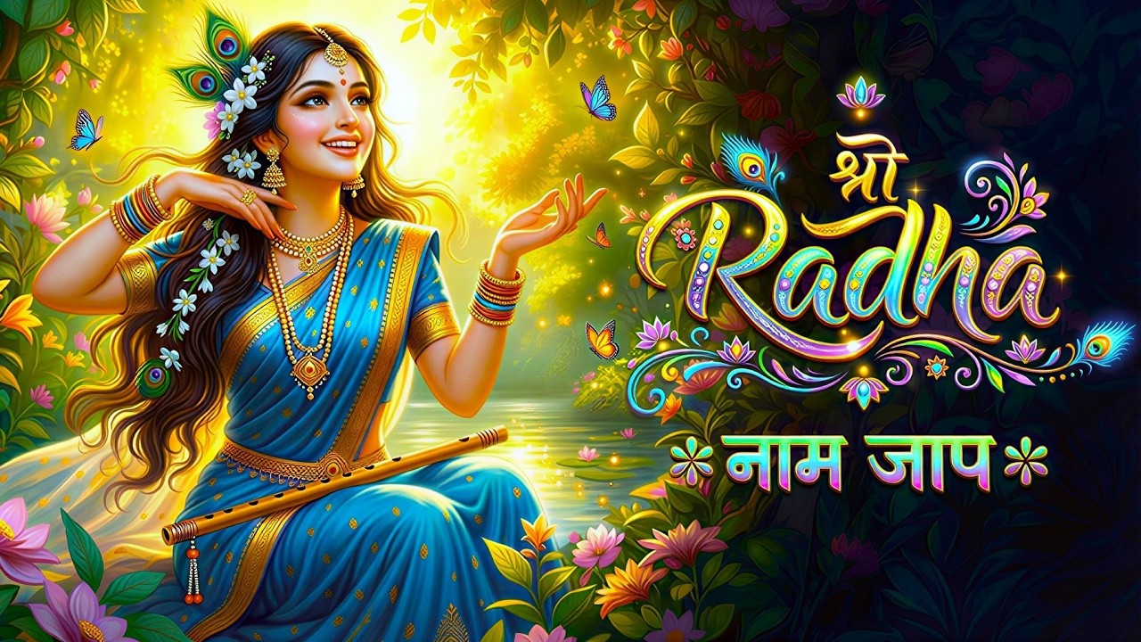 अखंड श्री राधा नाम जप 11000 Baar Shri Radha Naam Jaap 11000 Times Radha Naam Dhun | Vrindavan Tunes
