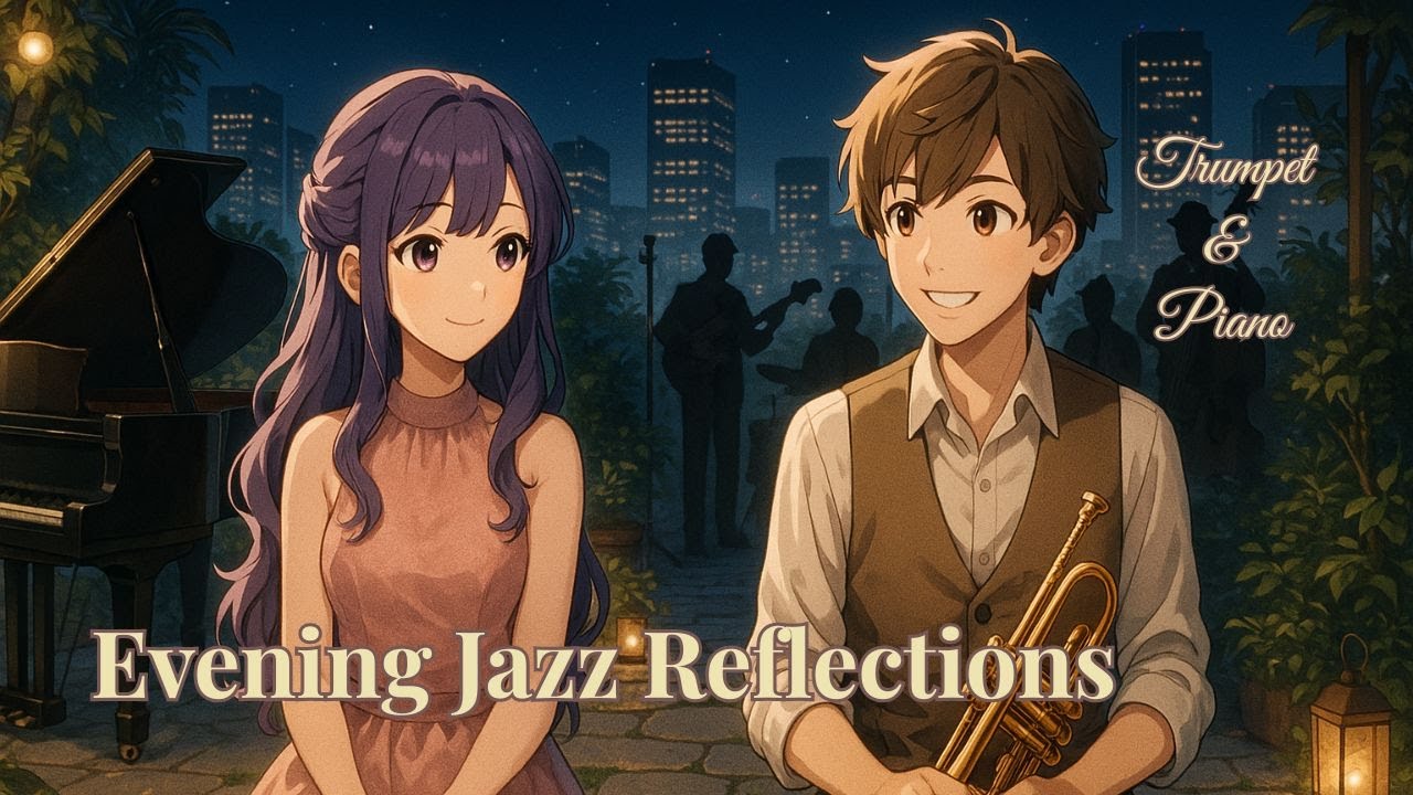 都会の夜に響くトランペットとピアノ – 穏やかなジャズBGM | Jazz Moonlight Duo