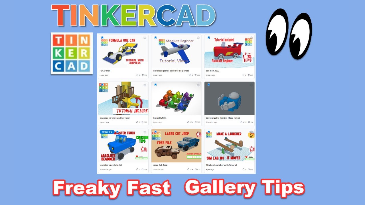 A Race to 1K Tinkercad Tutorial Reactions Freaky Fast Friday Gallery Tips!