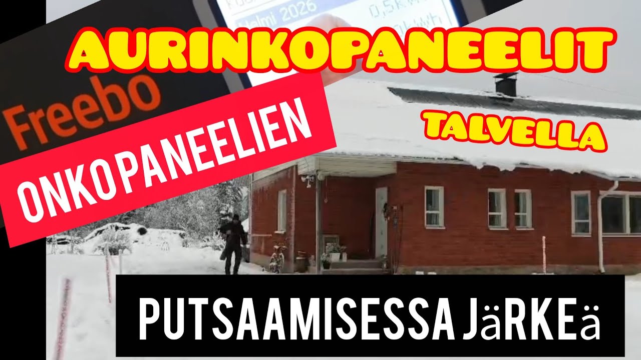 AURINKOPANEELIT TALVELLA