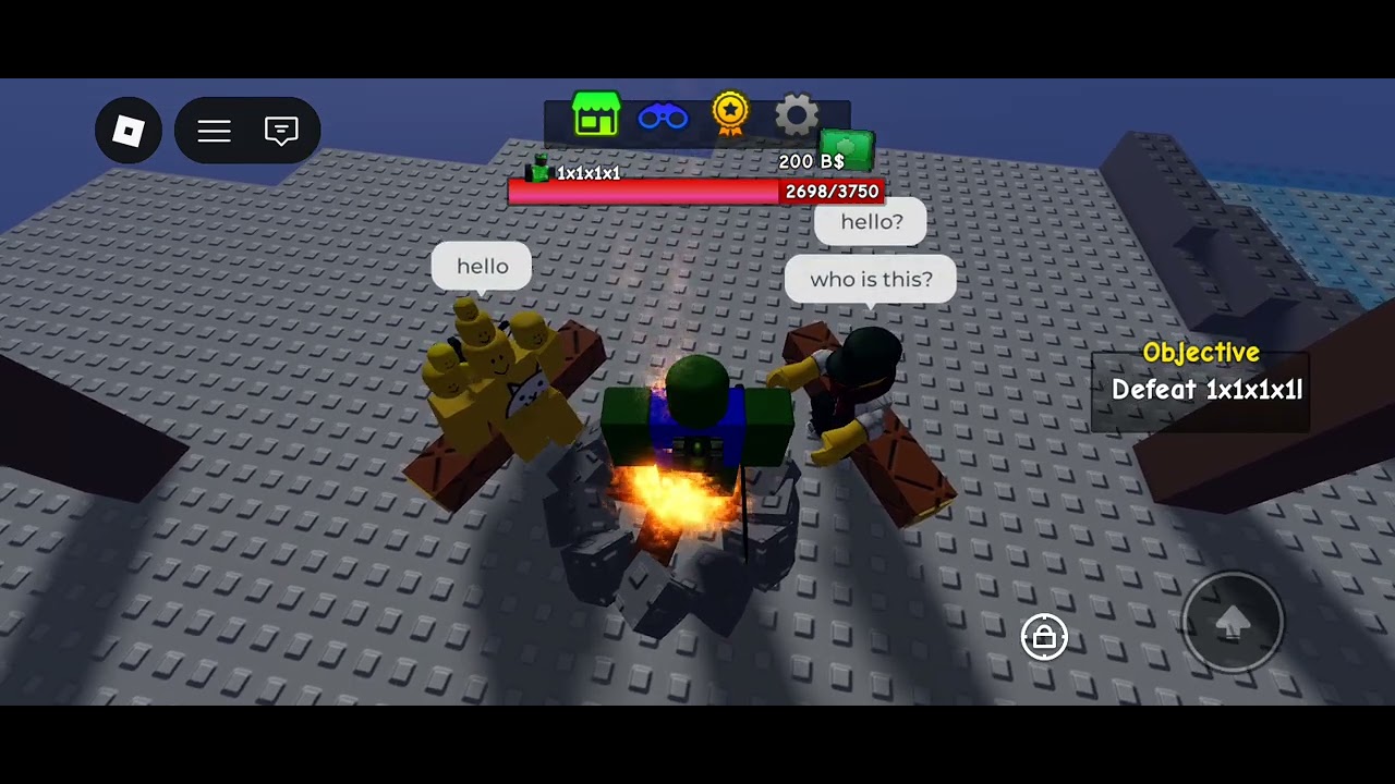 Dumb boss fights                                                                              Roblox