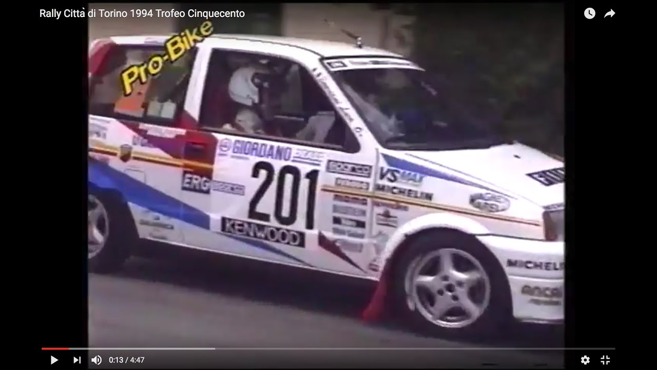Rally Città di Torino 1994 Trofeo Cinquecento