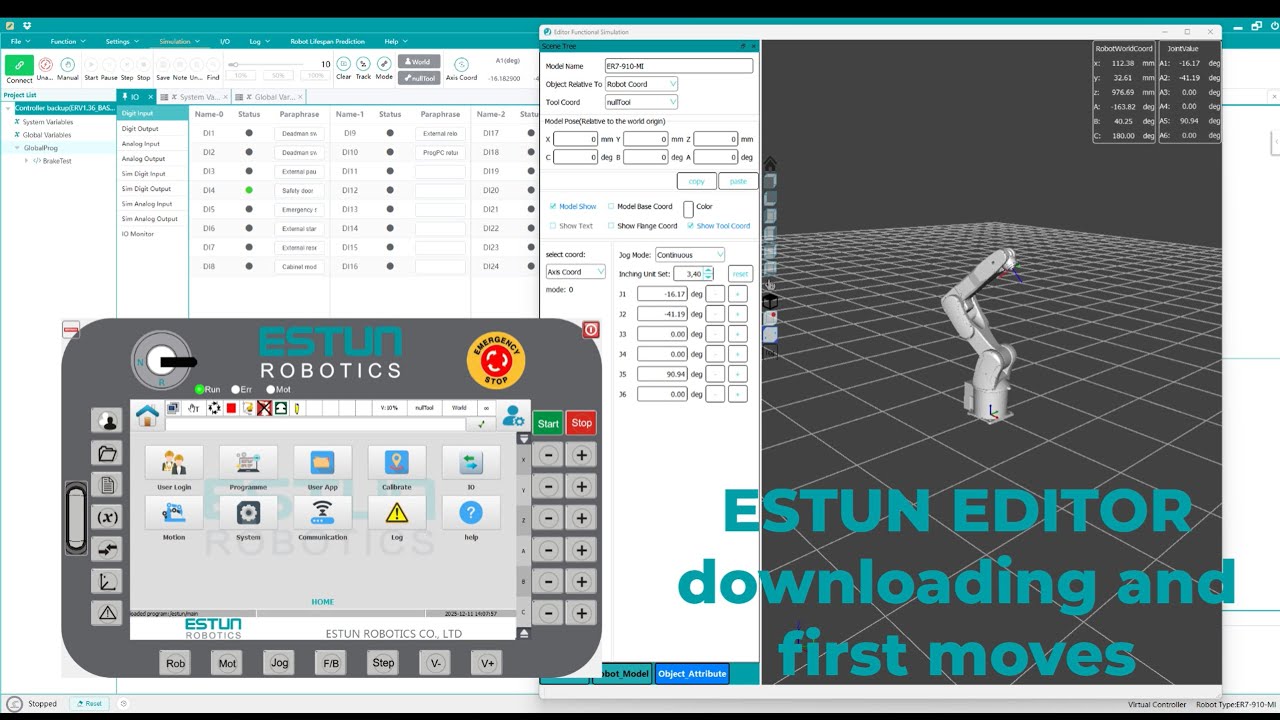 EstunEditor 2.7.3 Installation and first steps