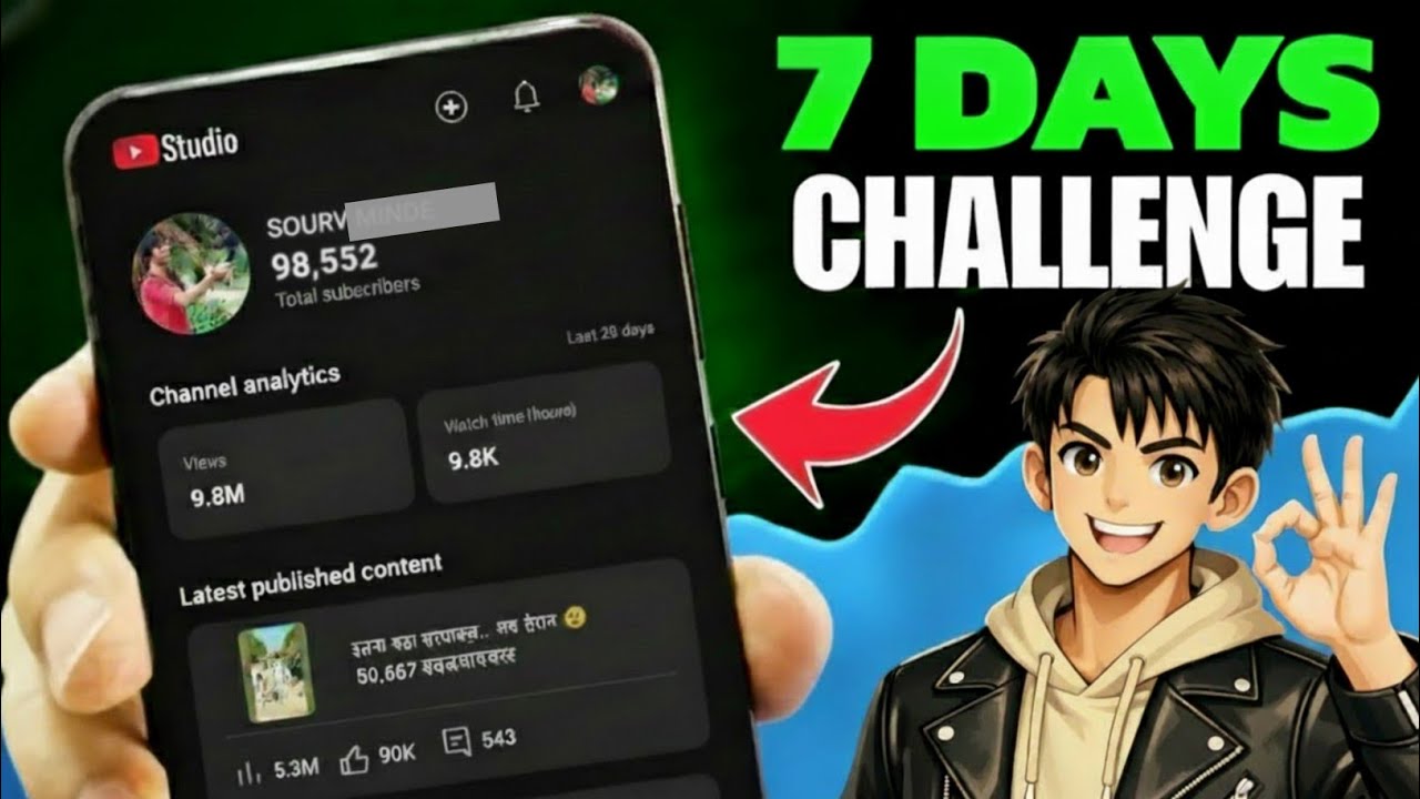 7 DAYS Challenge ( Upload Copy Paste Videos ) | From 0 Subscribers to Viral 😨🔥