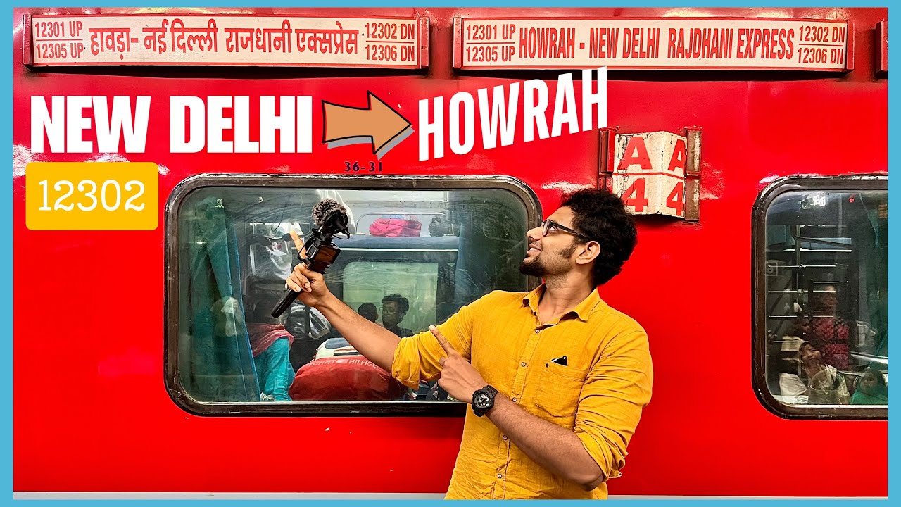 New Delhi To Howrah Rajdhani Express | 12302 Howrah Rajdhani Express AC 3 Tier Journey | IRCTC Food