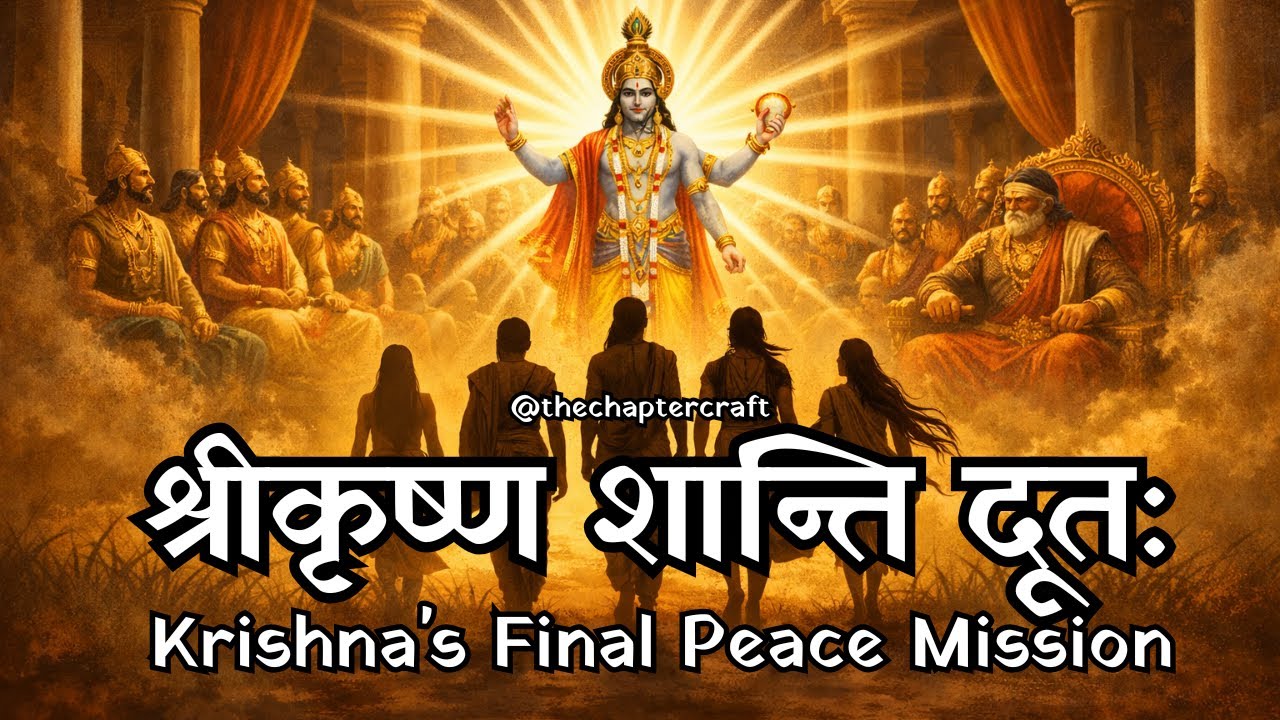 श्रीकृष्ण शान्ति दूत: दुर्योधन ने नहीं दिए पाँच गाँव | Krishna’s Final Peace Mission | #mahabharata