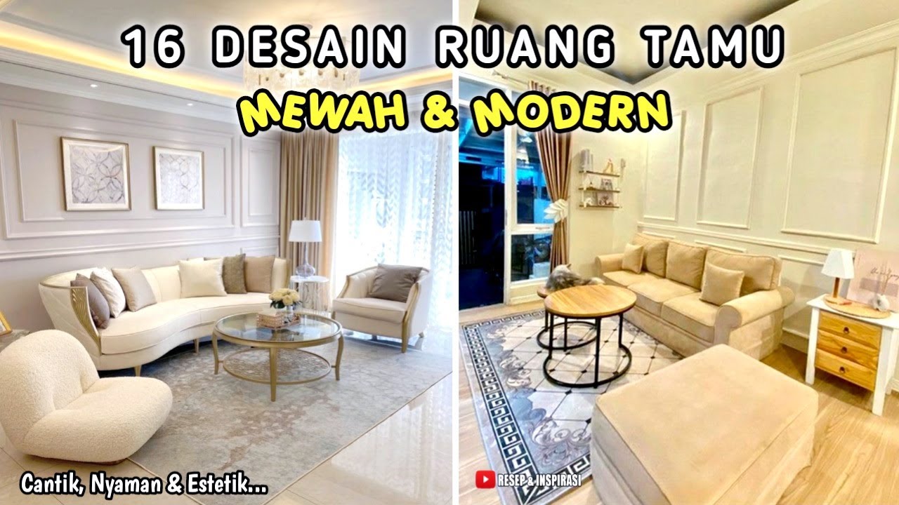 16 DESAIN RUANG TAMU MEWAH DAN MODERN