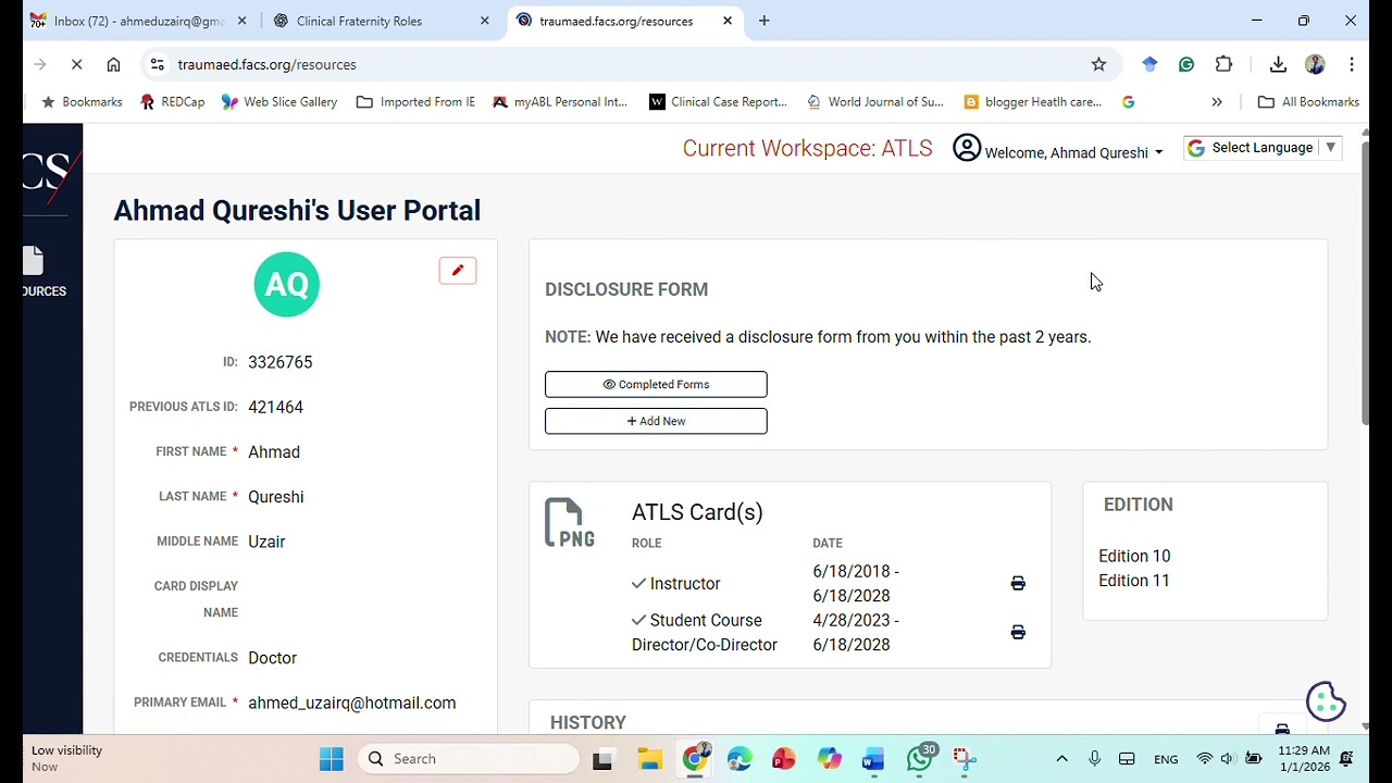 ATLS 11TH ED Recording - how to reach resources