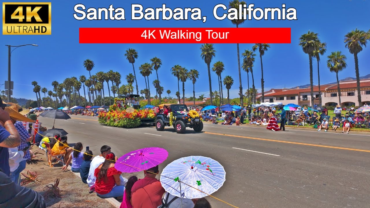 [4k] Santa Barbara California , Fiesta Parade 2024 Old Spanish Days  - | 4K Parade
