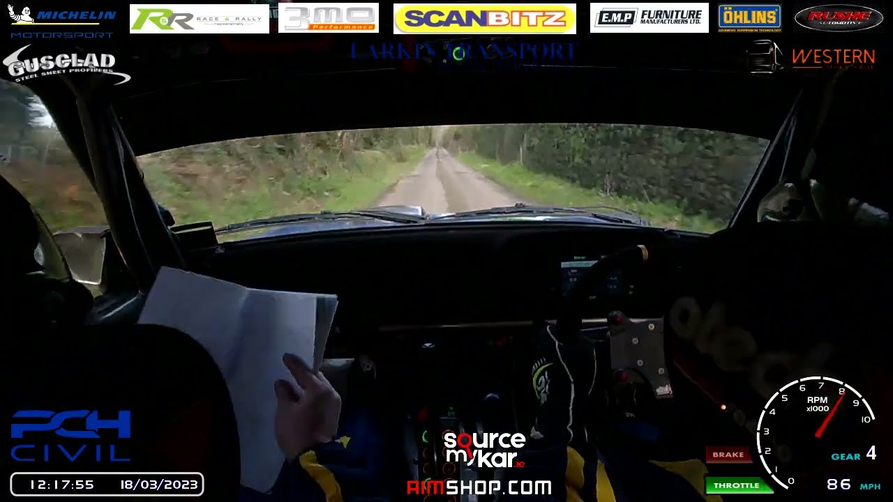 Daniel McKenna and Andrew Grennan Mk2 Escort West Cork Rally 2023 Stage 3 Clogagh