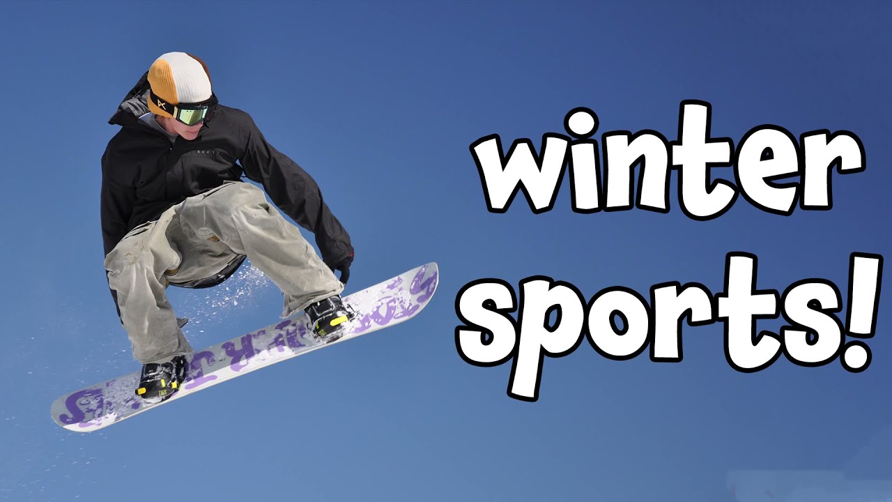 Winter Sports! Learning Names of Different Winter Sports Recreation Activities for Kids