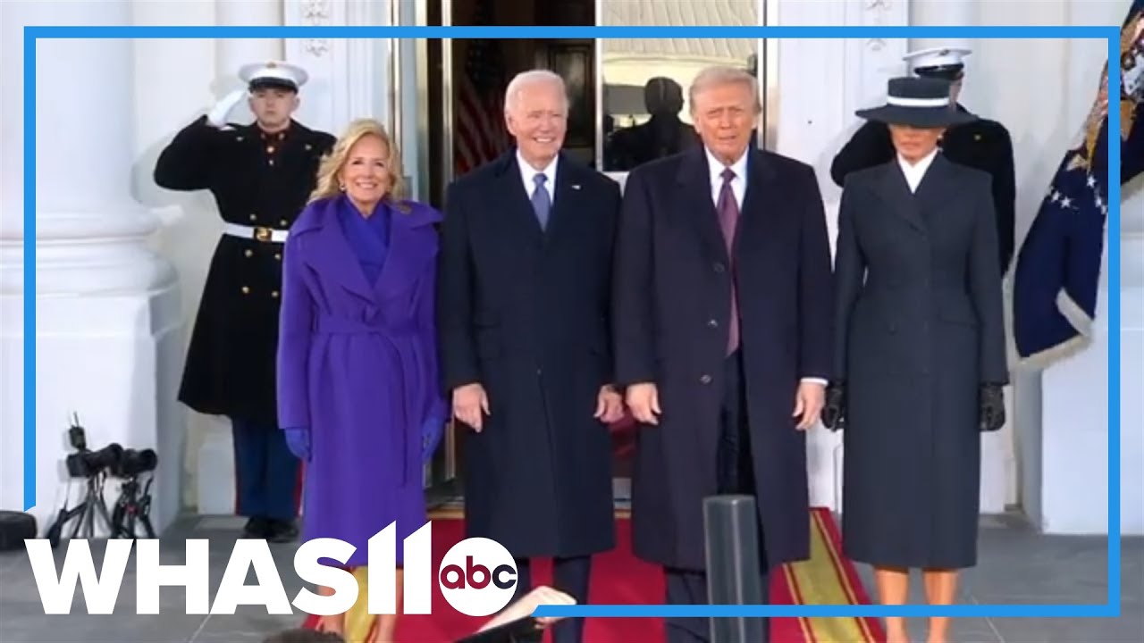 'Welcome Home' | Biden greets Trump at the White House before inauguration